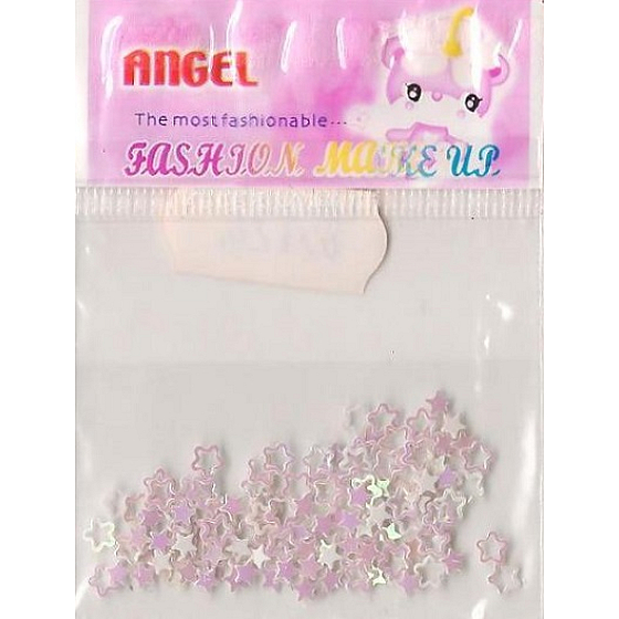 Angel Ozdoby na nechty kytičky a hviezdičky ružové 1 balenie