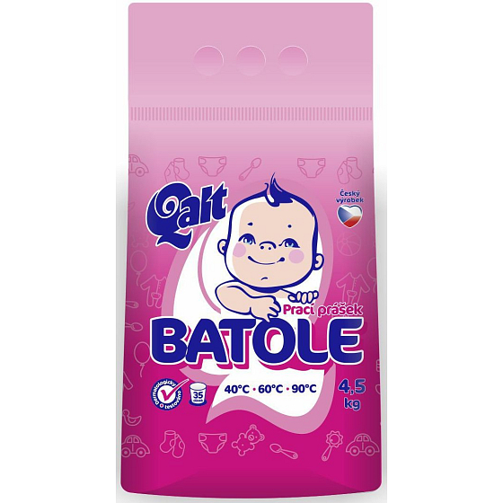 Qalt Batole prací prášok pre detskú bielizeň 35 dávok 4,5 kg