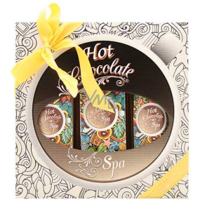 Bohemia Gifts Hot Chocolate Spa Kúpeľová kúpeľ 250 ml + darčekový sprchový gél 200 ml + šampón na vlasy 200 ml