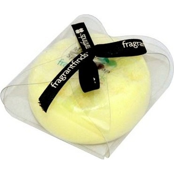 Fragrant Lemon Glycerínové mydlo masážne s hubou naplnenou vôňou sviežeho citrónu vo farbe žltej 200 g
