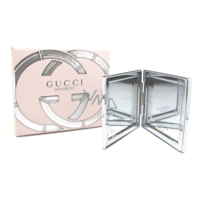 Gucci Bamboo Metal Silver zrkadlo obojstranné strieborné 6,5 x 6 x 0,8 cm