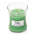 Woodwick Palm leaf - Palmový list vonná sviečka s dreveným knôtom a viečkom sklo malá 85 g