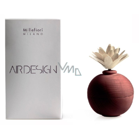 Millefiori Milano Air Design Difuzér nádobka pre vzlínaniu vône pomocou porézny vrchnej časti drevený s kvetinou Červená guľa
