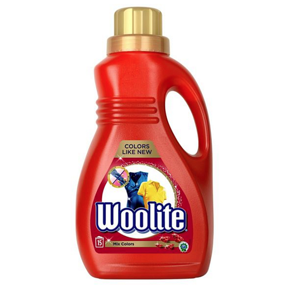 Woolite Mix Color prací gél na farebné prádlo zachováva intenzitu farby 15 dávok 0,9 l