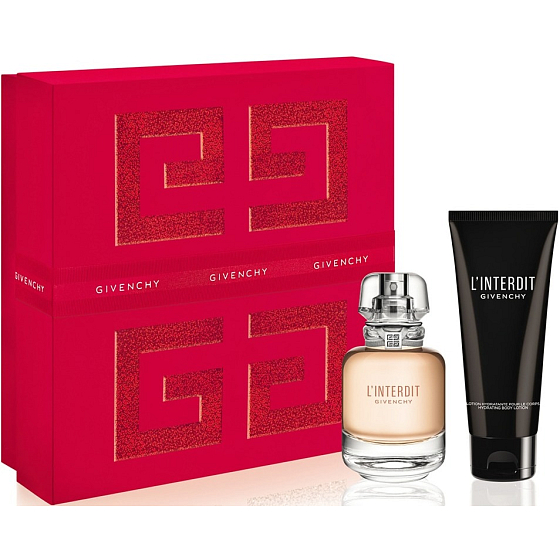 Givenchy L Interdit Eau de Parfum toaletná voda 50 ml + telové mlieko 75 ml, darčeková sada