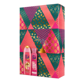 Fa Magic Oil Pink Jasmine Scent sprchový gél 250 ml + Pink Passion Floral Scent dezodorant sprej pre ženy 150 ml, kozmetická sada