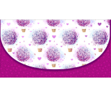 Nekupto Priania obálka na peniaze Fialové kvety 116 x 220 mm