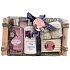 Raphael Rosalee Flowers Peony sprchový gél 150 ml + telové mlieko 150 ml + toaletné mydlo 100 g + masážna žinka + šatka, kozmetická súprava