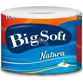 Big Soft Natura toaletný papier 1 vrstvový 1000 útržkov 1 kus