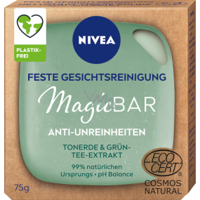 Nivea MagicBar čistiace peelingové mydlo na tvár s kaolínovým ílom 75 g