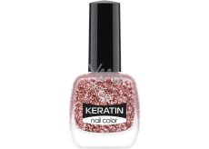 Golden Rose Keratin Nail Color Glitter lak na nechty 408 10,5 ml