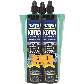 Ceys chemická kotva vinylester, 300 ml, 2 + 1