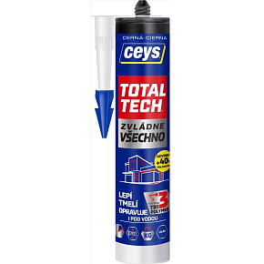 Ceys Total Tech univerzálne lepidlo a tmel, čierny, 290 ml