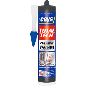Ceys Total Tech univerzálne lepidlo a tmel, čierny, 290 ml