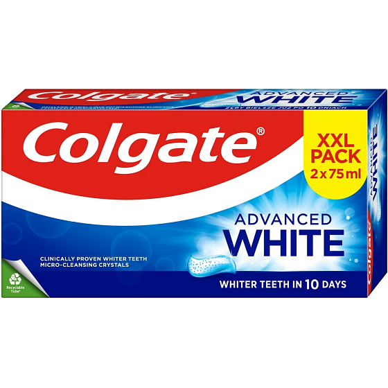 Colgate zubná pasta Advanced White 2 x 75 ml