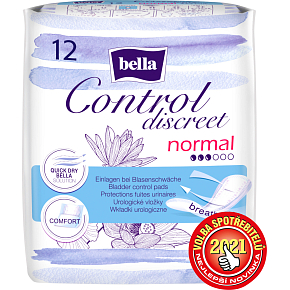 Bella Control Discreet Normal Inkontinenčné vložky, 12 ks