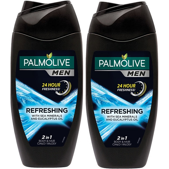 Palmolive Men Refreshing Duo 2v1 sprchový gél 2 x 250 ml