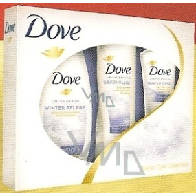 Dove Winter Care sprchový gél 250 ml + telové mlieko 250 ml + krém na ruky 75 ml, kozmetická sada