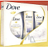 Dove Winter Care sprchový gél 250 ml + telové mlieko 250 ml + krém na ruky 75 ml, kozmetická sada