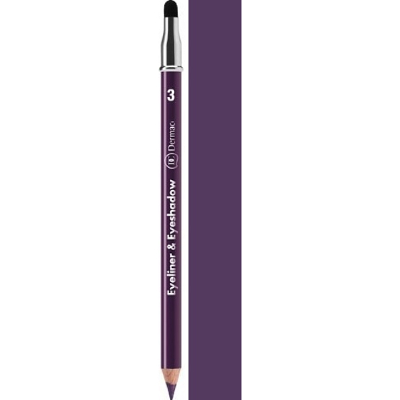 Dermacol Eyeliner & Eye Shadow 2v1 kajalová ceruzka a očné tiene 03 1,6 g