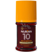 Nubian OF10 Olej na opaľovanie, nízka ochrana 60 ml