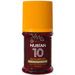 Nubian OF10 Olej na opaľovanie, nízka ochrana 60 ml