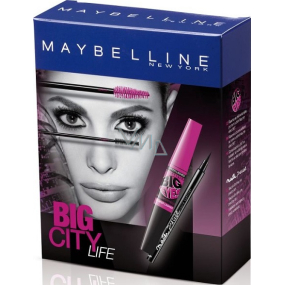 Maybelline Big City Life riasenka 9,7 ml + očné linky 1 g, kozmetická sada