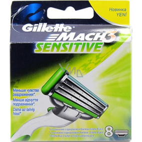 Gillette Mach3 Sensitive náhradné hlavice 8 kusov, pre mužov