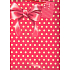 Nekupto Darčeková papierová taška 32,5 x 26 x 13 cm Červená mašľa 1 kus 841 30 BL