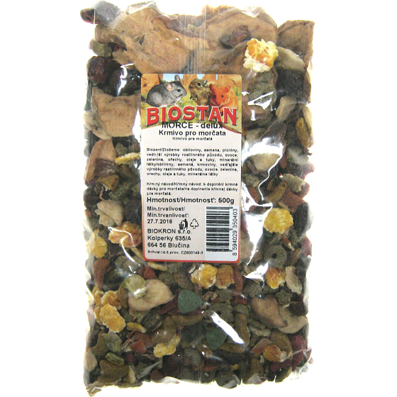 Biostan Guinea Pig Delux krmivo pre morčatá 500 g