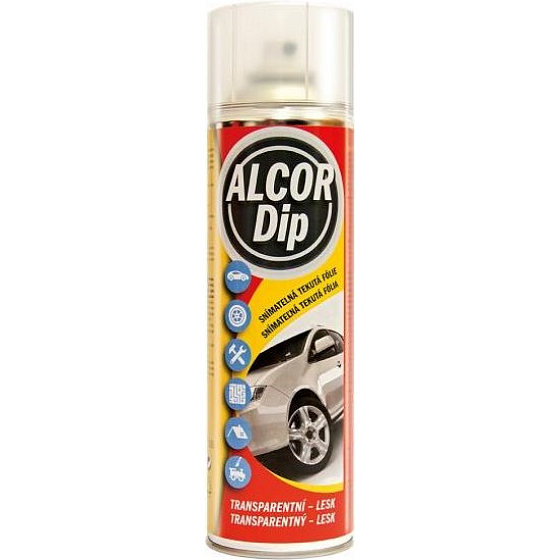 Alcor Dip snímateľná tekutá fólia Transparentná - lesk 500 ml sprej