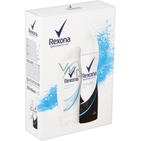 Rexona Freshness & Care sprchový gél 250 ml + Invisible Aqua antiperspirant dezodorant sprej pre ženy 150 ml, kozmetická sada