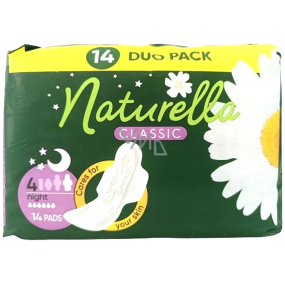 Naturella Classic Night hygienické vložky s harmančekom 14 kusov