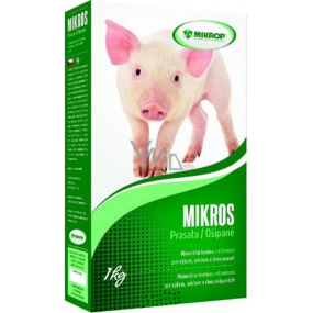 Mikros Prasa doplnkové minerálne krmivo s vitamínmi pre výkrm, odchov a chov ošípaných 1 kg