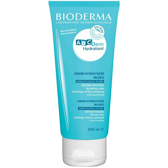 Bioderma ABCDerm Hydratant jemné hydratačné telové mlieko pre deti 200 ml