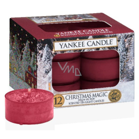 Yankee Candle Christmas Magic - Vianočné kúzlo vonná čajová sviečka 12 x 9,8 g