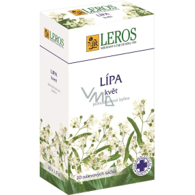 Leros Lipa kvet bylinný čaj pri prechladnutí, zápal dýchacích ciest, horúčka 20 x 1,5 g