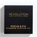 Makeup Revolution Focus & Fix Brow Kit sada na úpravu obočia Light Medium 5,8 g