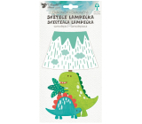 Lampička na stenu samolepiace svietiace LED dinosaur 19 cm