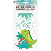 Lampička na stenu samolepiace svietiace LED dinosaur 19 cm