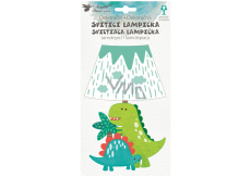 Lampička na stenu samolepiace svietiace LED dinosaur 19 cm