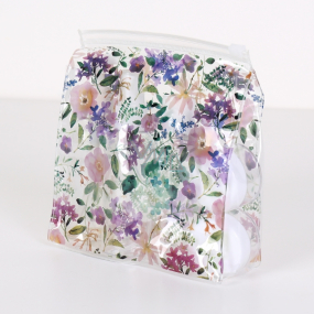 Albi Original Cestovná sada fľaštičiek 3 x 80 ml + 2 nádobky + Hortenzia puzdro - 15 cm x 15 cm x 4,5 cm