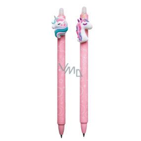Colorino Gumovatelné pero Jednorožec ružové, modrá náplň 0,5 mm 1 kus