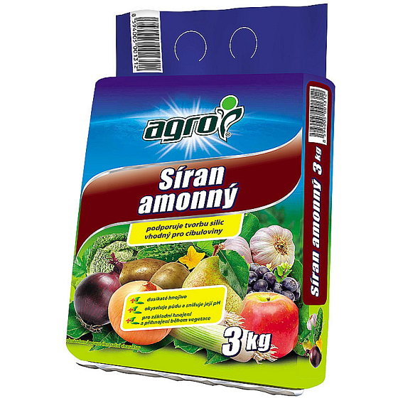 Agro Dusíkaté hnojivo síran amónny 3 kg