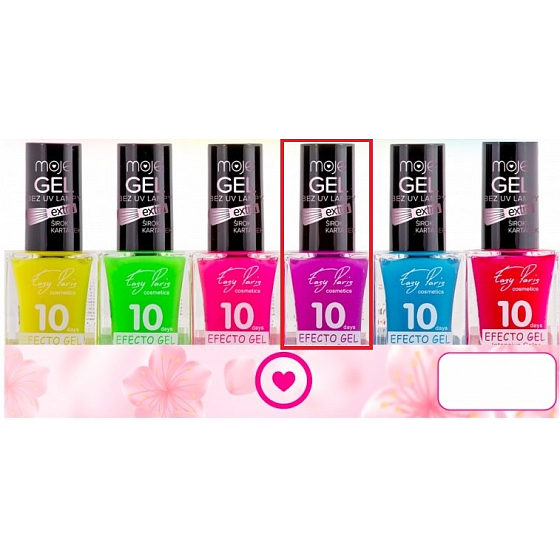My Easy Paris 10Days Efecto Gel Fluorescenčný gél lak na nechty 004 Purple 15 ml