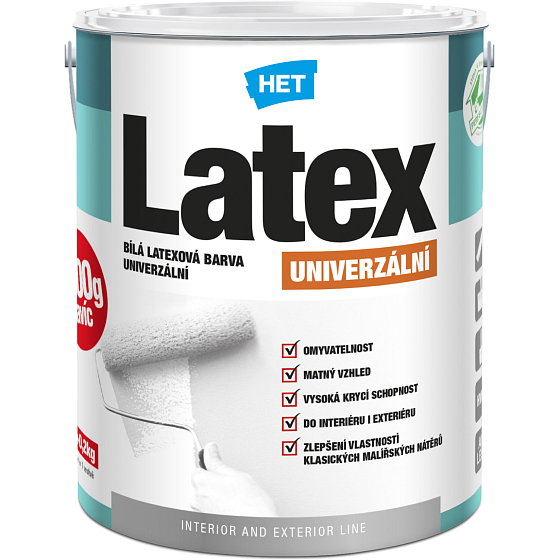 Het Latex univerzálny, biely, 1 kg