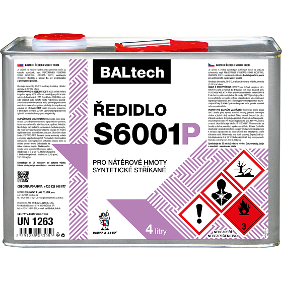BALTECH riedidlo S6001P Profi 4 l - Pri objednaní tohto výrobku nutné doložiť živnostenský list