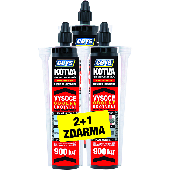 Ceys chemická kotva polyester, 300 ml, 2 + 1