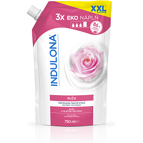 Indulona tekuté mýdlo Růže náhradní náplň, 750 ml