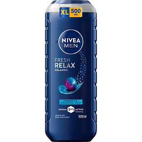Nivea Men Total Relax 3v1 sprchový gél pre mužov 500 ml Nivea Men Total Relax 3v1 sprchový gél pre mužov 500 ml